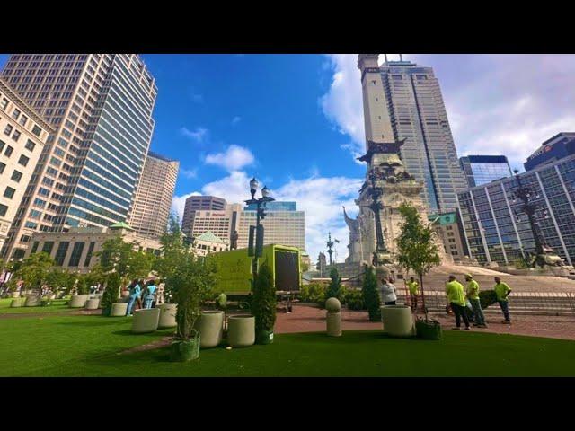 'SPARK on the Circle' adds greenspace to Monument Circle