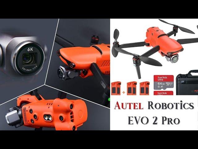 Autel Robotics EVO 2 Pro Drone 6K HDR Video Rugged Bundle, No Geo-Fencing 2021 Newest Fly More Combo