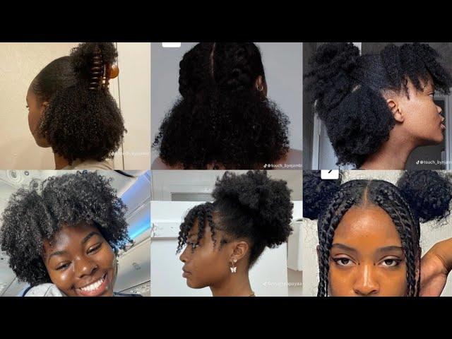 40 hairstyles for High School students with  Natural 4C/4B Hair Protective Hairstyles Compilation