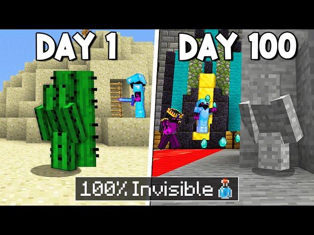 I Survived 100 Days Inside a Hidden Minecraft Base...