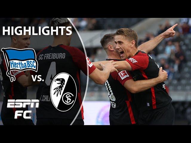 Nils Petersen nets bicycle kick as Freiburg beats Hertha Berlin | Bundesliga Highlights | ESPN FC