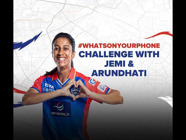 What's On Your Phone Challenge with Jemimah Rodrigues & Arundhati Reddy | Delhi Capitals | WPL 2024