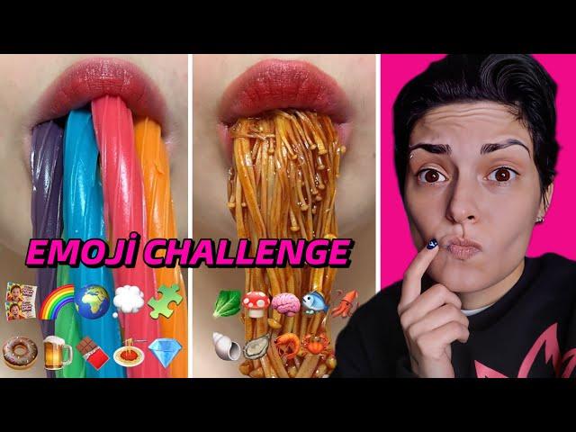 10 DAKİKA SONRA UYKUNUZ GELİYOR !!! EMOJİ YİYECEK CHALLENGE & ASMR