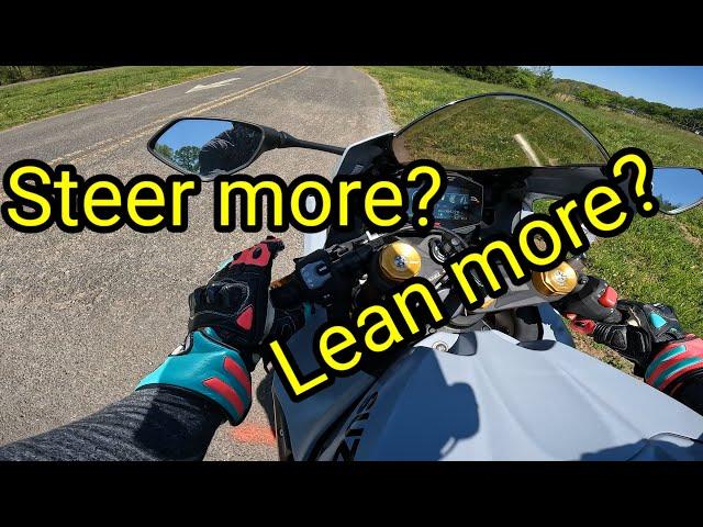 Leaning vs Steering, is there a difference?