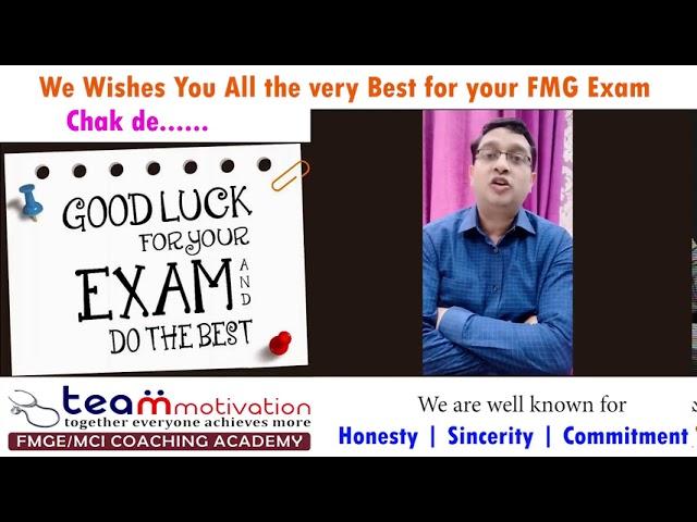 Best Wishes for FMGE  August 2020 || Team Motivation