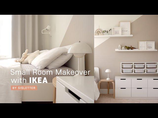 Small room makeover with IKEA items/ How to decorate a room with small changes