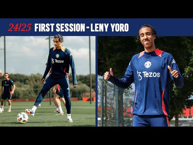 Leny Yoro's First Session  | Inside Training