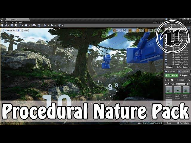 Unreal Engine Procedural Nature Pack (+Good Skys) In Action -- Now Free!