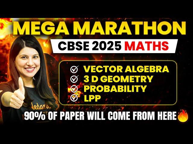 Vector 3D, LPP & Probability Marathon | All Concepts & Questions | CBSE 2025 |  Namrata Ma’am |