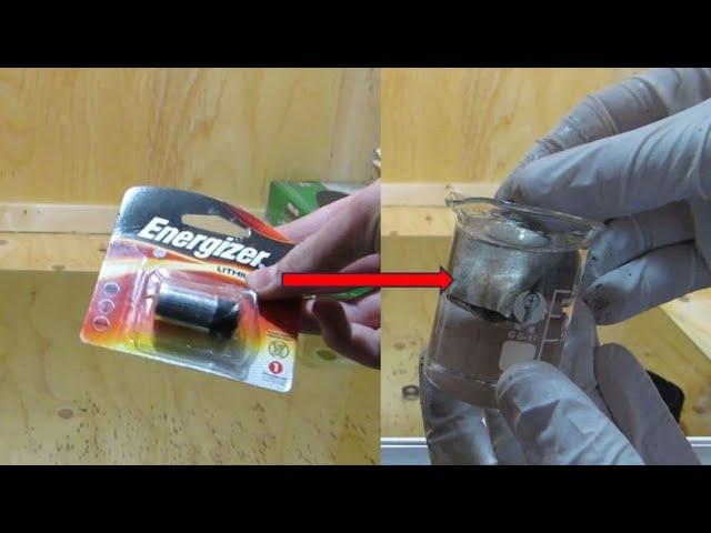 Lithium from Batteries (Household Materials)
