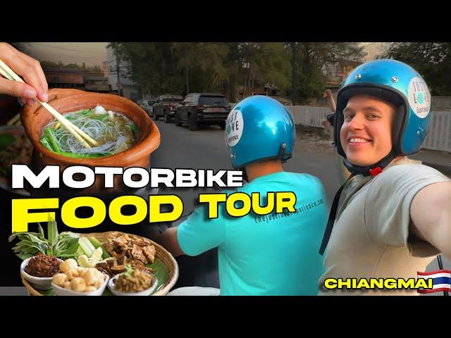 THAILAND'S BEST STREET FOOD TOUR  CHIANG MAI IS WILD! (on motorbikes)