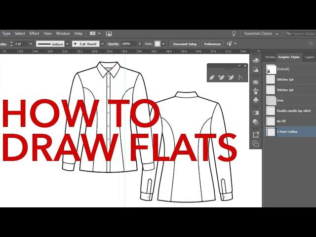 How to Draw Technical Flats in Adobe Illustrator