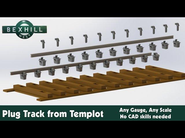 S2 E31 3d Printed Model Railway Plug Track from Templot