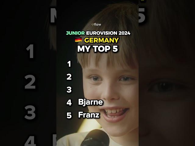 Junior Eurovision 2024: Germany  - My Top 5