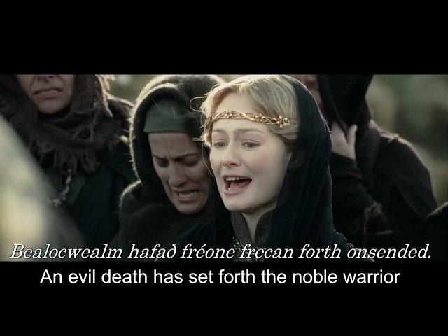 Eowyn's Requiem in Rohirric at Theodred's Funeral // The Two Towers
