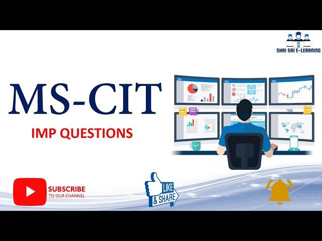 MSCIT THEORY IMP QUESTION