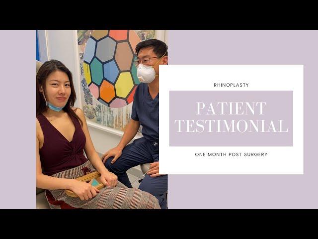 One Month Post Rhinoplasty Surgery • Patient Testimonial • ESKMD NYC