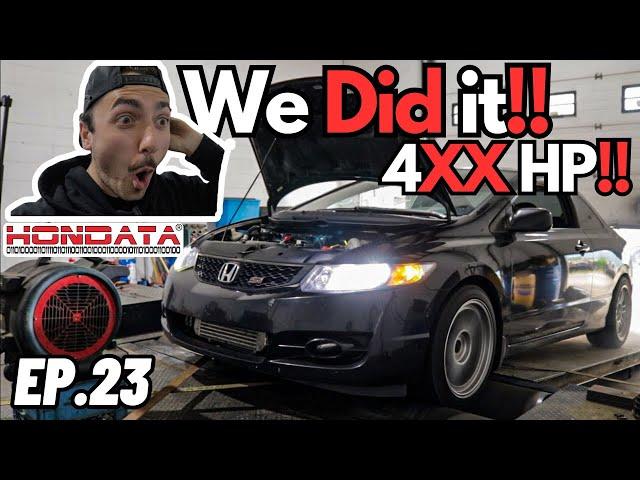 Turbo 8th Gen Honda Civic Breaks 400hp!! (Dyno Pulls)