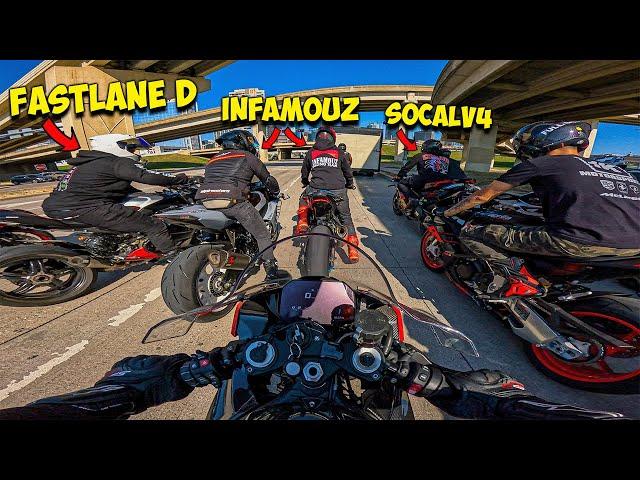 INSANE SUPERBIKES TAKE OVER DALLAS | I GOT A FLAT TIRE…