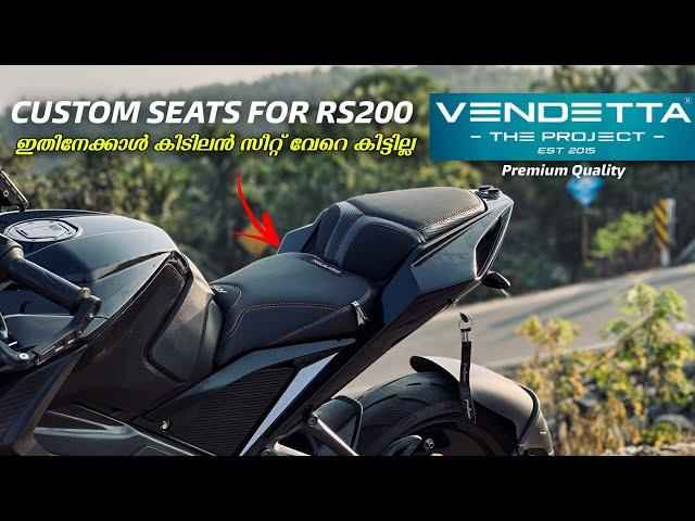 Custom Sleek seats for my RS200 from Vendetta the Project| User experience Malayalam Review