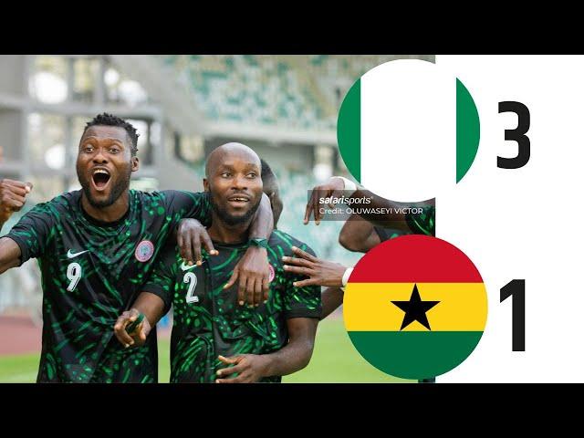 NIGERIA VS GHANA (EXTENDED HIGHLIGHT OF THE DEMOLITION OF THE BLACK GALAXIES