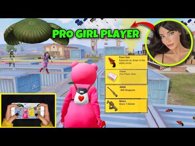 WORLD'S BEST GIRL PLAYER!HANDCAM x Flare GunPubg Mobile