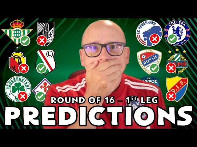 2024/25 EUROPA CONFERENCE LEAGUE ROUND OF 16 - 1st LEG PREDICTIONS