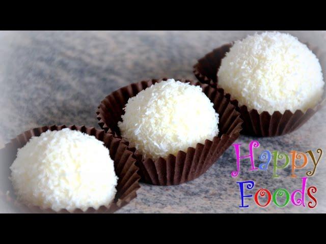 How to make homemade Coconut Raffaello Balls | HappyFoods