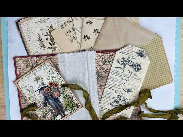Creating a Junk Journal Part 2 Making the Cover for our Journals using Vintage Books