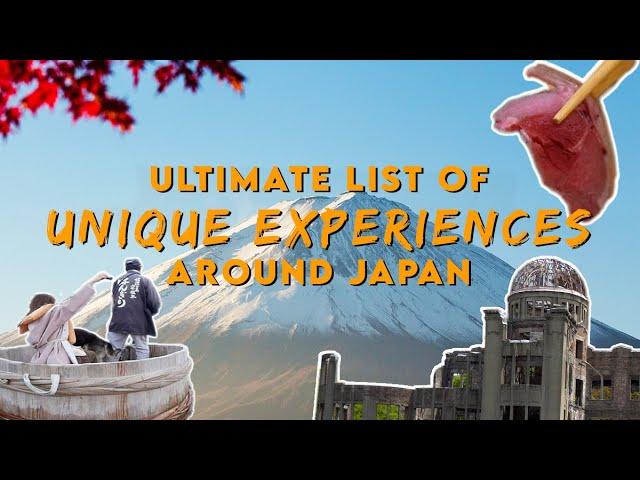Ultimate List of Japan’s Most Unique Experiences | The Travel Intern