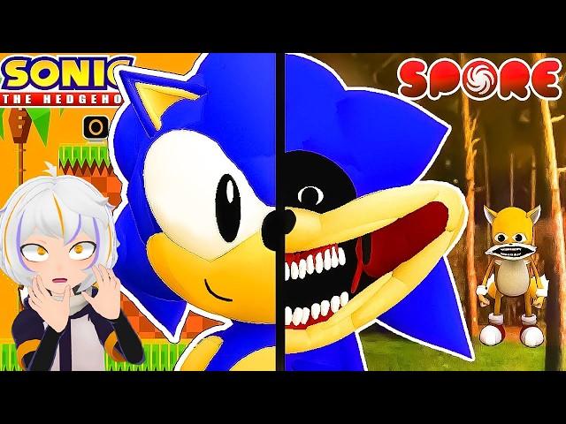 CREE A SONIC EN SPORE PERO ME SALIO UNA PESADILLA | ChuyMine REACCIONA a El Mundo de Ghast