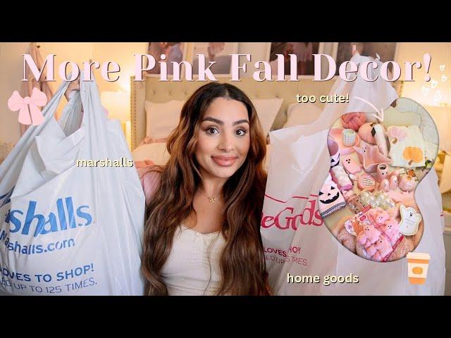 2024 Pink Fall & Halloween Decor Haul  | HomeGoods & Marshalls Finds!