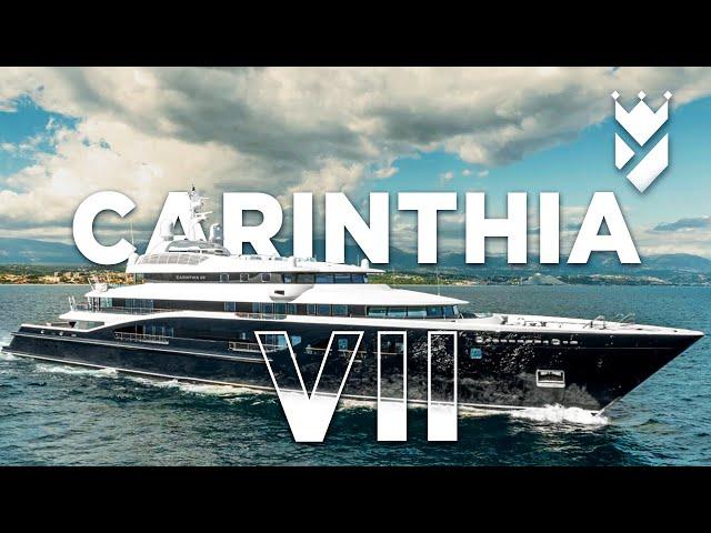 The awe-inspiring 97 meter "Carinthia VII" charter yacht - walk through at Charter Show