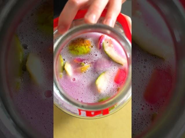Homemade Sparkling Strawberry & Guava Probiotic Drink!