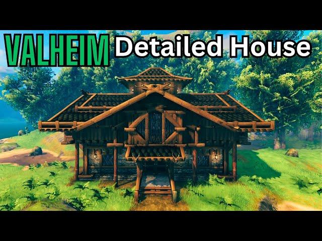 Valheim: How To Build A large Detailed House (Build Guide)