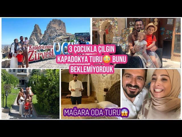 3 ÇOCUKLA KAPADOKYA TURUNA ÇIKTIK , MAĞARA ODA TURUMUZ , BU KADARINI BEKLEMİYORDUK