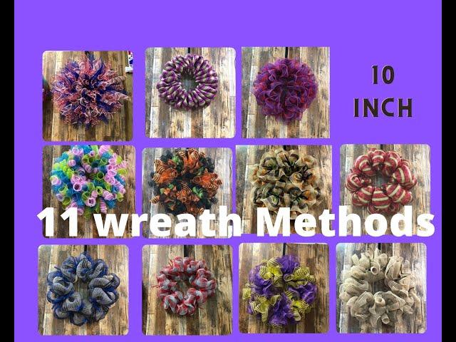 11 Different Methods wreath bases with 10 inch mesh|Hard Working Mom Wreath Basics