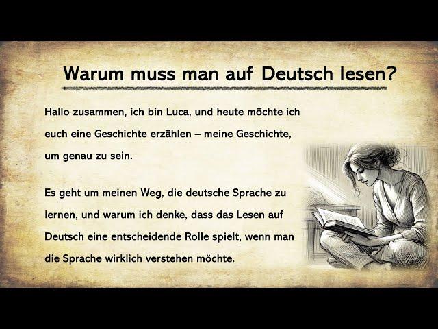 Why reading in German important || Warum muss man auf Deutsch lesen || German Podcast || Easy German