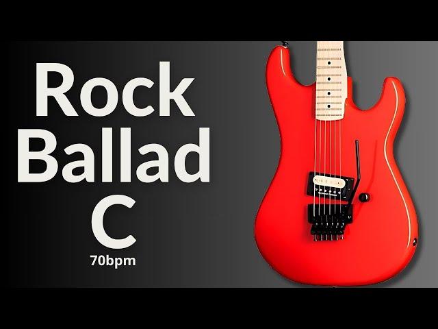 Rock Ballad Guitar Backing Track l Rock Pop l C Major