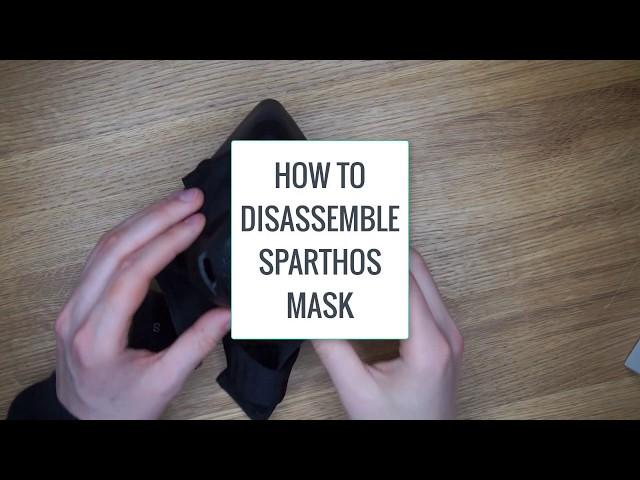 Sparthos Workout Mask - Removing the cover and sleeve for cleaning