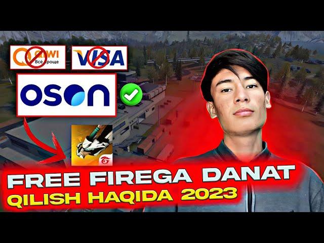 FREE FIREGA ALMAZ DANAT QILISH | 2024 OSON ORQALI ALMAZ SOLISH UZBEKCHA | ДАНАТ КИЛИШ ФРИ ФАЕР 