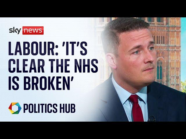 New health secretary Wes Streeting : 'It's clear to me the NHS is broken'