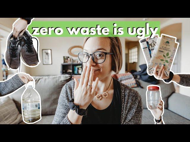 MY NON AESTHETIC ZERO WASTE LIFE (what I buy in plastic, upcycling, & more) @StrollingThroughLife