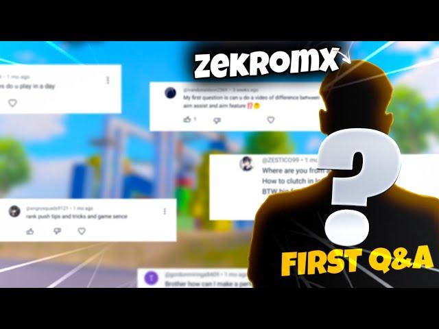 Face ? YouTube Income ? Device ? ZekromX 20.0k Special First Q&A (PUBG/BGMI)
