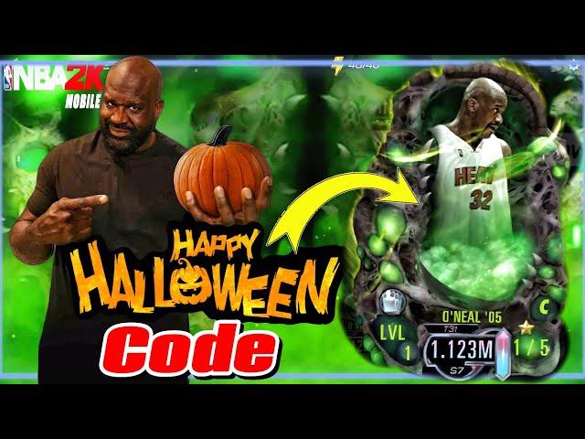 nba 2K mobile codes 2024 ! OMG  HALLOWEEN'S DAY Shaq O'Neal Code lasts for 7 days #nba2kmobile