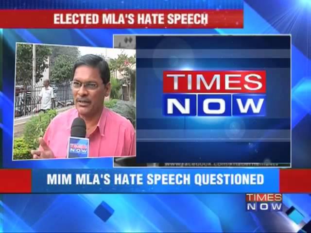 MIM MLA's hate speech questioned