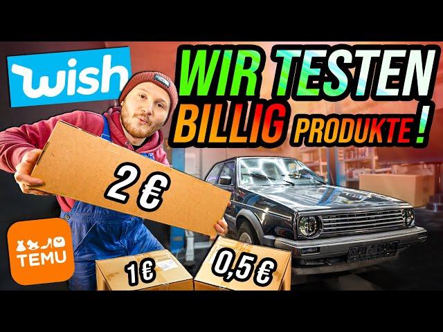 Wir testen BILLIG Produkte für AUTO & WERKSTATT! (Temu, WISH, Alibaba)