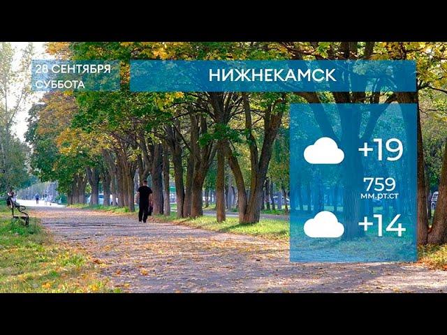 Прогноз погоды в Нижнекамске на 28-е сентября 2024 года