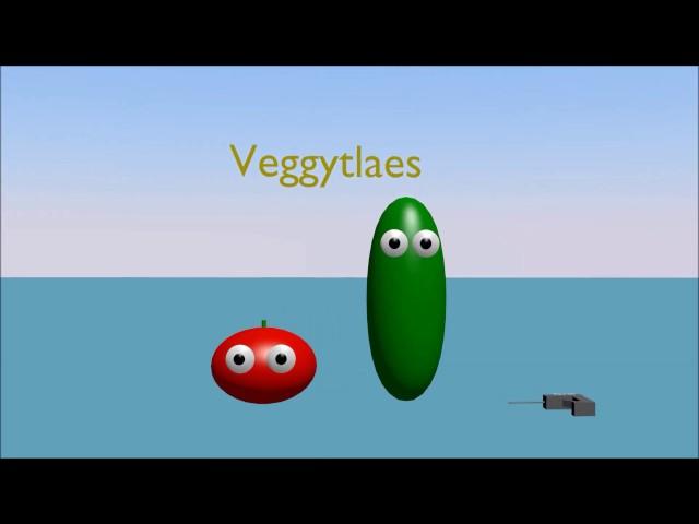 Larry the Cucumber Brutally Murders Bob the Tomato with a Drill