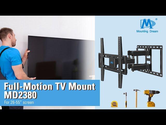 TV Bracket Installation Guidance Step by Step Featured Product is Mounting Dream MD2380-021